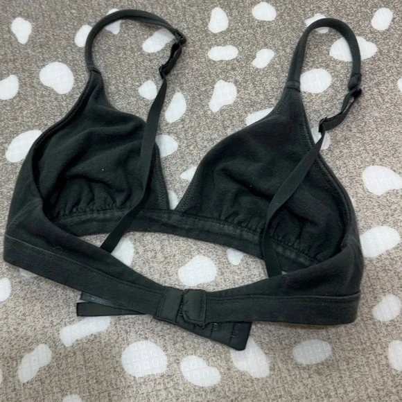 SKIMS triangle bralette Cotton vneck sea mineral forest - Picture 6 of 6